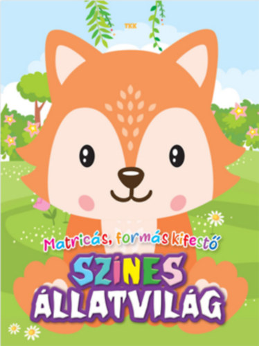 Színes állatvilág - Matricás, formás kifestő