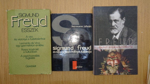 Sigmund Freud, Hermann István - 2 könyv Sigmund Freudtól és egy róla: Esszék, Freud saját szakácskönyve + Sigmund Freud, avagy a pszichológia kalandja