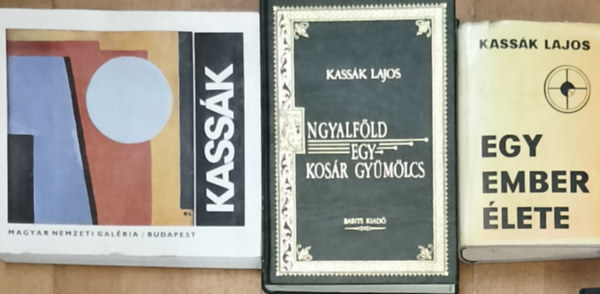 Kassák Lajos - 2db Kassák Lajos könyv + ajándék mű - Egy ember élete, Angyalföld egy kosár gyümölcs + Kassák-Magyar Nemzeti Galéria Budapest