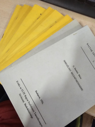 G. Dombai M�ria, Dr�tos Andr�s, N�meth Marietta, Csap� Irma, Magyarovics L�szl�n�, Vir�g G�bor, Hankovszky B�l�n�, Juh�sz Dezs� - ---