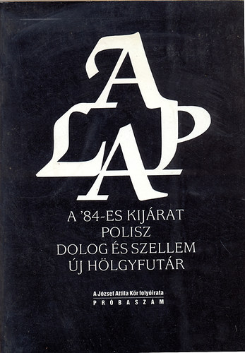 Főszerkesztő:Csaplár Vilmos - A lap.A'84-es kijárat,Polisz,Dolog és szellem,Uj hölgyfutár