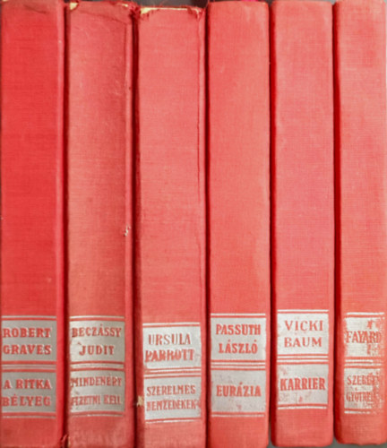 Robert Graves, Beczássy Judit, Ursula Parrott, László Passuth, Baum Vicki, Jean-Francois Fayard - Klasszikus könyvcsomag