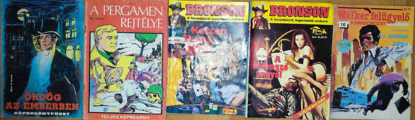 Don Rivera, Lee Carson, Colin Scope - 5db krimi s bngyi fzet - Don Rivera-Az utols tnc (Walker felgyel), Colin Scope-A vrengz angyal, Lee Carson-Ketten Texas ellen (Bronson), A Pergamen rejtlye, rdg az emberben