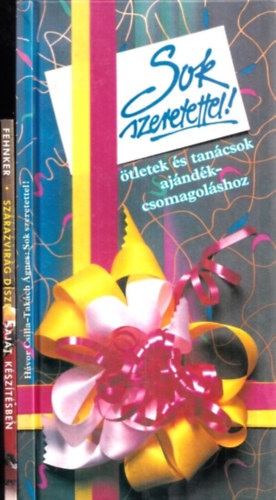 Sok szeretettel! (tletek, tancsok ajndkcsomagolshoz) + Szrazvirg dszek sajt ksztsben (2 db)