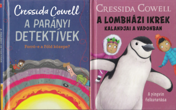 Cressida Cowell - 2 db Cressida Cowell knyvecske: A lombhzi ikrek kalandjai a vadonban + A parnyi detektvek