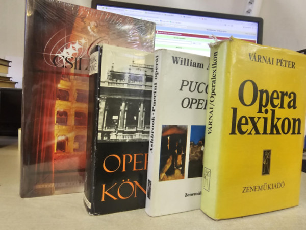 szy-Tth Gbriel, Vrnai Pter, William Ashbrook - 4db-os KNYVMENT AJNLAT: Operacsillagok- A fggny mgtt I.+ Operalexikon+ Operk knyve+ Puccini operi
