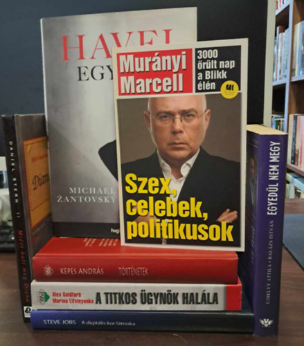 Daniel Stern, Kepes Andrs, Alex Goldfarb, Zantovsky, Michael, Murnyi Marcell, Balzs Istvn - 7 db-os KNYVMENT AJNLAT, riportknyv csomag: Mirt halt meg Diana, Trtnetek, A titkos gynk halla (Alekszandr Litvinyenko megmrgezse s a KGB visszatrse), Havel: Egy let,