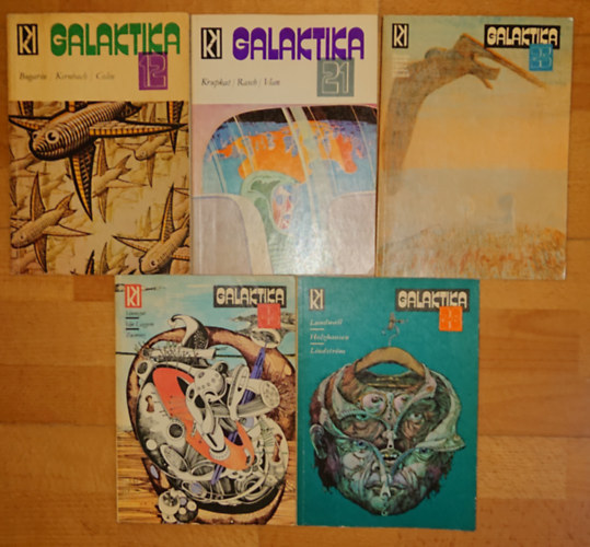 Kurt Vonnegut, Kernbach Victor, Gerhard Zwerenz, Sam Lundwall, Bilenkin, Boris Vian - 5 szm a Galaktika tudomnyos antolgibl: 12., 21., 25., 26., 28.