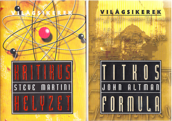 John Altman, Steve Martini - Világsikerek krimik (2db.): Titkos formula + Kritikus helyzet