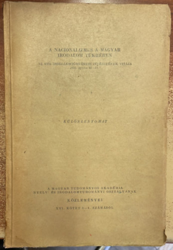 K.T., T.D.,S.S., Sz.M. - A nacionalizmus a magyar irodalom tkrben