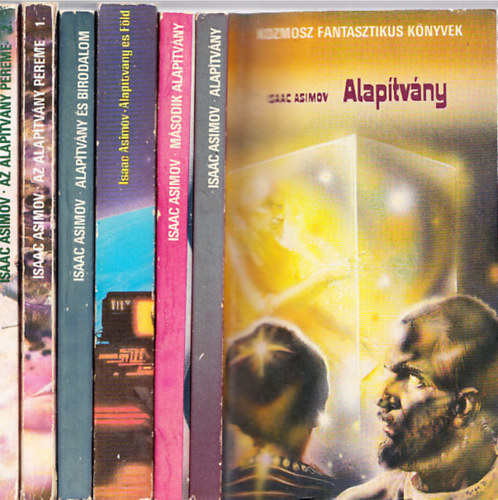 Isaac Asimov - 5 db. Asimov mű 6 kötetben: Alapítvány + Második Alapítvány + Alapítvány és Föld + Alapítvány és Birodalom + Az Alapítvány pereme 1-2.