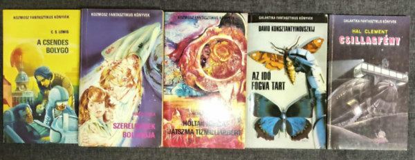 C. S. Lewis, Fekete Gyula, Nemere Istv�n, David Konsztantyinovszkij, Hal Clement - (5db) Kozmosz Fantasztikus K�nyvek k�nyvcsomag: A csendes bolyg� / Szerelmesek bolyg�ja / Holtak harca - J�tszma t�zmilli�rd�rt / Az id� fogva tart / csillagf�ny