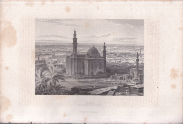 Cairo l�tk�pe - eredeti litogr�fia (metszet)