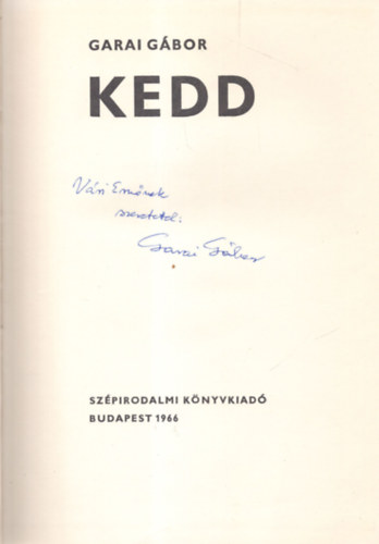 Garai G�bor - Kedd \(dedik�lt)