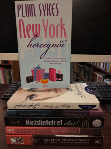 Anne-Sophie Brasme, Maggie O'Brian, Plum Sykes, Rbert Katalin, Joanne Harris, Kathleen Flinn - 6 db-os szrakoztat irodalom KNYVMENT AJNLAT: Llegezz!+Jghercegn+New York hercegni+Kezdjetek el lni!+Szederbor+les ksek, vidm knnyek(let a vilg legjobb szakcsiskoljban)