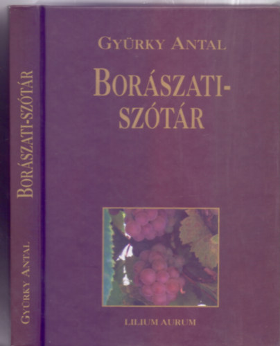 írta Gyürky Antal - Borászati-szótár (Betűrendben, kellő magyarázattal ellátva)- reprint