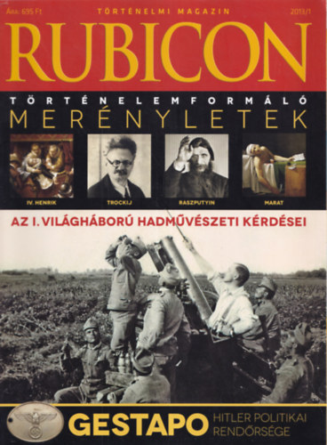 Rcz rpd (fszerkeszt) - Rubicon 2013/1-12 + 2 db klnszm: Habsburg berendezkeds + A Borgik (12 db, lapszmonknt)