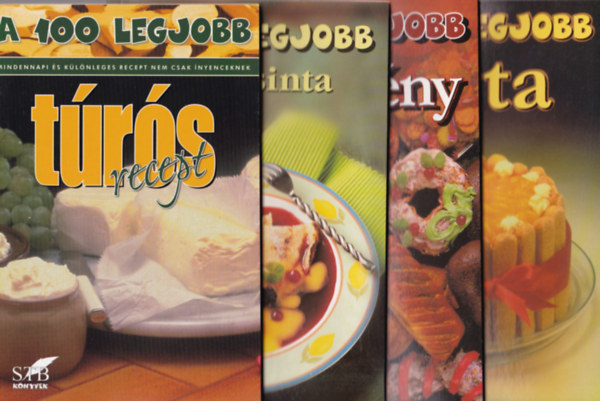 Tor Tibor (szerk.) - 10 db A 100 legjobb szakcsknyv: Karcsonyi recept, nnepi fogs, Karcsonyi stemny, Reformdesszert, Mzes finomsg, Babos finomsg, Torta, Stemny, Palacsinta, Trs recept,