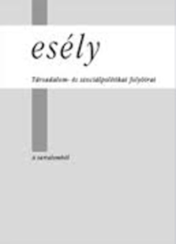 Esly 93/1 trsadalom - s szocilpolitikai folyirat
