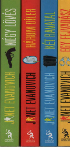 Janet Evanovich - Stephanie Plum esetei 4 db. (Egy fejvadsz + Kt ravatal + Hrom dler + Ngy lvs)