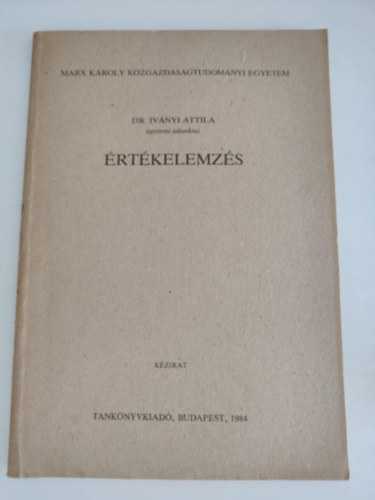 Dr. Ivnyi Attila - rtkelemzs