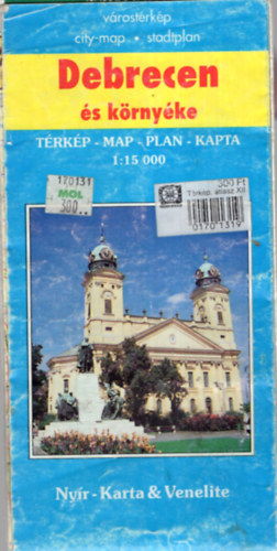 Debrecen �s k�rny�ke t�rk�p 1: 15 000