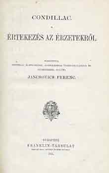 Condillac - rtekezs az rzetekrl