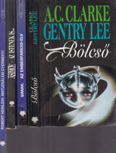 Simak, Isaac Asimov, Robert A. Heinlein, Clarke, A.C.-Lee, G. - 4 db. klasszikus sci-fi (B�lcs� + Az emberfarkas-elv + Az istenek is... + Matuzs�lem gyermekei)