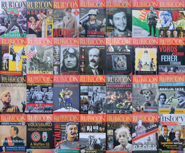 Rcz rpd (szerk.), Rcz rpd (fszerk.), Papp Gbor (szerk.) - 27 db Rubicon szrvnyszm: 2004/11 + 2005/8 + 2005/10-2006/1 Dupla szm 2. kiads + 2006/2-3 + 2006/8 + 2006/9 + 2007/9 + 2007/10 + 2008/1 + 2008/5 + 2009/1-2 + 2010/2 + 2010/4-5 + 2011/2 + 2011/2 Klnszm + 2011/5 + 2011/6 + 2011/7 +