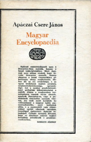 Ap�czai Csere J�nos - Magyar encyclopaedia
