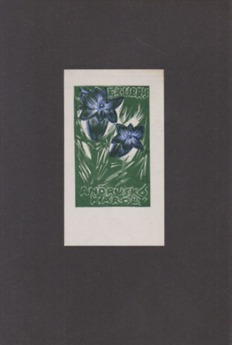 Ex Libris Andrusk Kroly (eredeti nyomat)