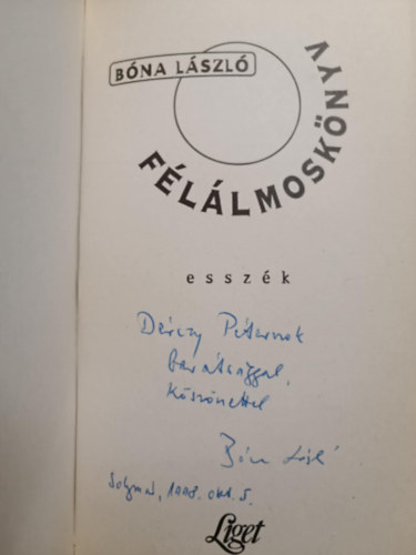 B�na L�szl� - F�l�lmosk�nyv