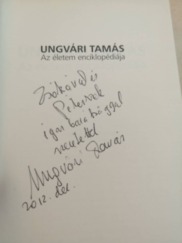 Ungvri Tams - Az letem enciklopdija