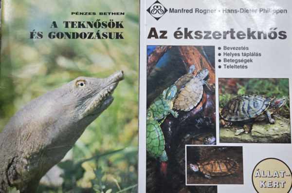 Pénzes Bethen - 2 db könyv teknősökről: A teknősök és gondozásuk + Az ékszerteknős