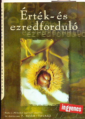 Mai Pl (szerk.) - rtk- s ezredfordul (IV. vfolyam 7. szm - Tavasz)