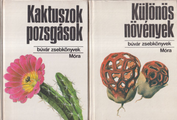 2db b�v�r zsebk�nyv: K�l�n�s n�v�nyek + Kaktuszok, pozsg�sok