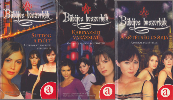 Nincs feltntetve - 3 db Bbjos Boszorkk ktet: Suttog a mlt - Karmazsin varzslat - A sttsg cskja