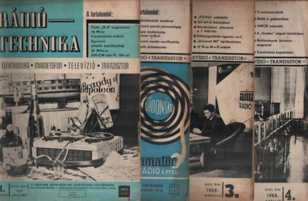 Stefanik P�l (szerk) - R�di�Technika 1968. 1-12. (teljes �vfolyam sz�monk�nt)