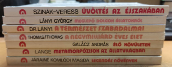 7 db Gondolat zsebknyvek (cmek a termklersban, sajt fotk)