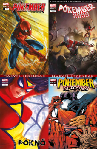 Paul Jenkins, Tony Bedard, Alex Maleev, Brian Michael Bendis - 4 db Marvel Kingpin P�kember k�preg�ny: A Hihetetlen P�kember k�l�nsz�m: 2023/2 P�kember 2099 + Marvel Legend�k 01: Kit�r�s + Marvel Legend�k 04: P�kn�: A KARD �gyn�ke + P�kember k�tetek 1.