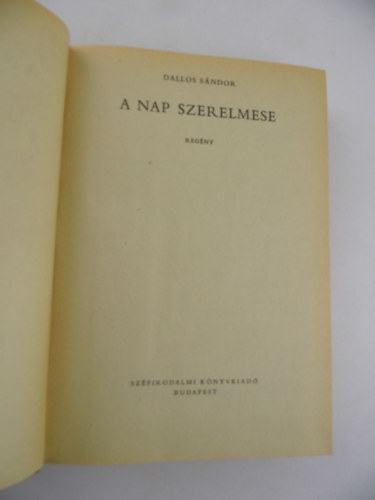 Dallos S�ndor - A nap szerelmese