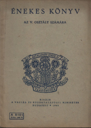 Énekes könyv az V. osztály számára
