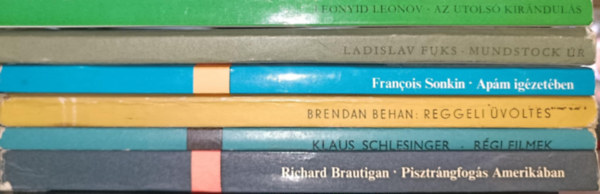Leonyid Leonov, Ladislav Fuks, Francois Sonkin, Brendan Behan, Klaus Schlesinger, Richard Brautigan - Vilgirodalmi kortrs knyvcsomag