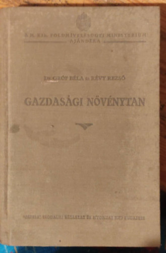 Dr. Grf Bla, Rvy Rezs - Gazdasgi Nvnytan