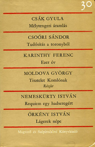Csk Gyula, Csori Sndor, Karinthy Ferenc, Moldov - Magyar krnika