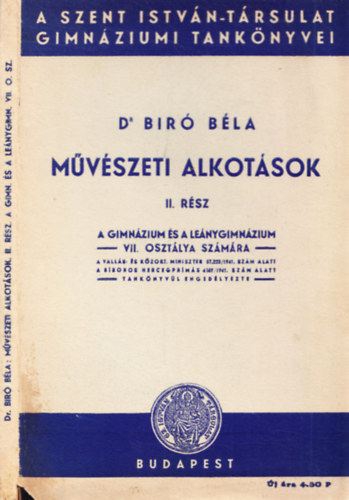 Bir Bla - Mvszeti alkotsok II. A gimnzium s lenygimnzium VII. osztlya szmra