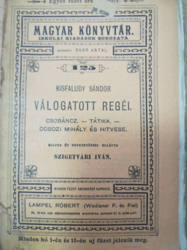 Kisfaludy Sndor - Vlogatott regi