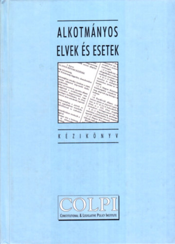 Alkotmnyos elvek s esetek (kziknyv)