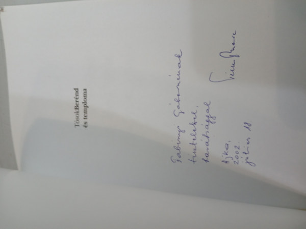 Tilhof Endre - TósokBerénd és temploma (Fejezetek a község múltjából)