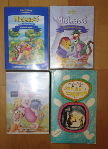 A. A. Milne, Walt Disney - Micimack�-csomag: Micimack� ()k�nyv) + 3 DVD: Micimmack� csod�latos vi�ga - Mindenki egy�rt, Az aj�nd�kok ideje, malacka a h�s (DVD)